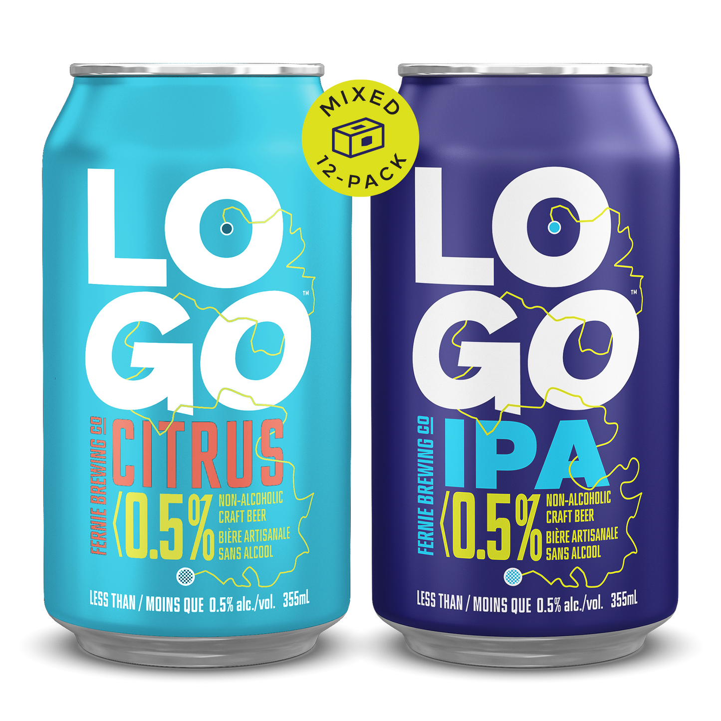 LOGO Non-Alc Citrus + IPA Mixed 12-Pack